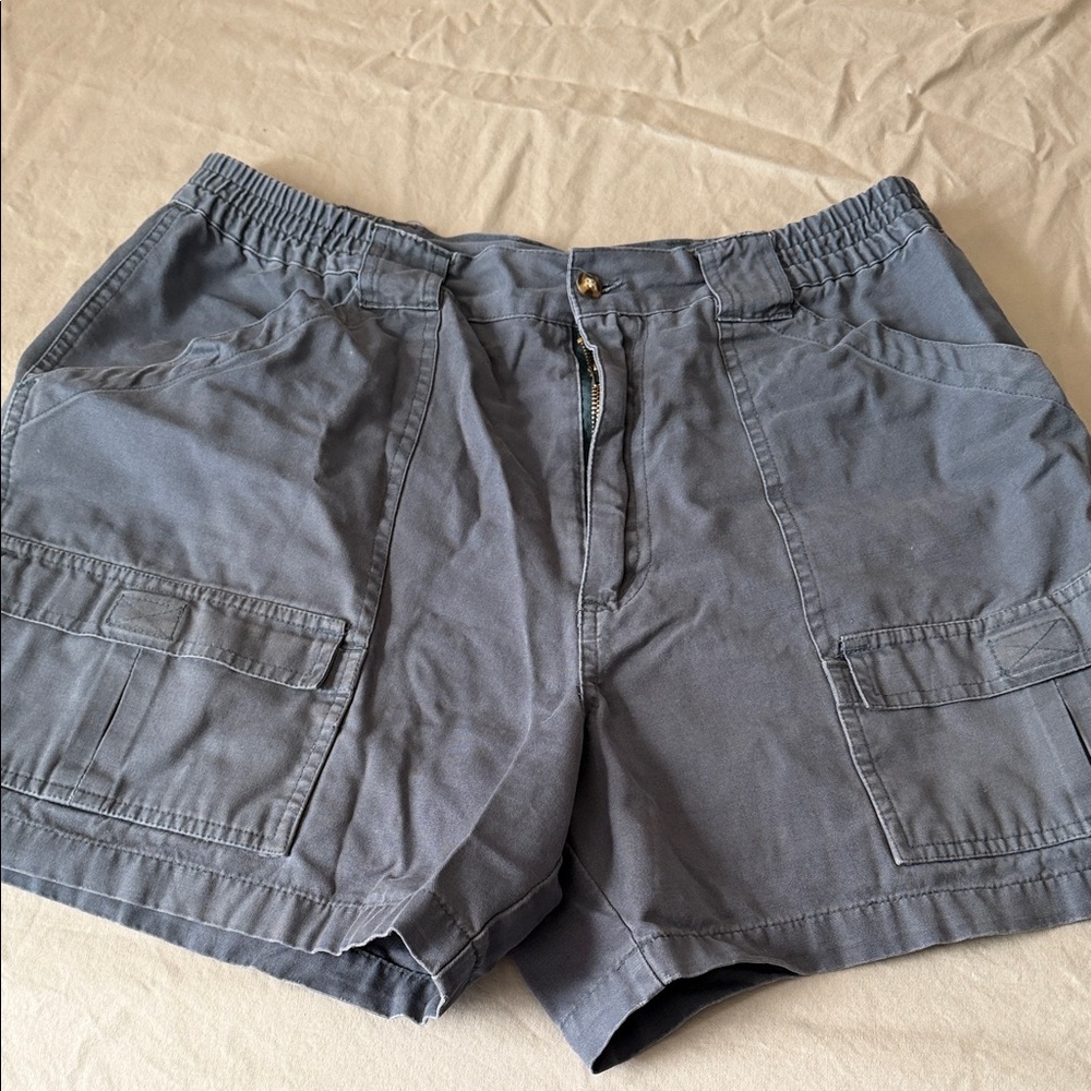 White Sierra Men's Gray Cargo Shorts Size 34
